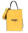 【全品5%OFFクーポン7日23:59迄】【中古】 フェンディ 2wayレザーショルダーバッグ ゴールド金具 ショッピングバッグ カーフ 7VA512 ADP6...
