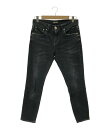 【7%OFFクーポン&500円OFFクーポン18日23:59迄】【中古】 レッドカード ブラックデニムパンツ レディース SIZE 24 (L) RED CAR...