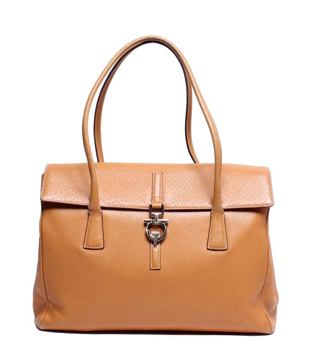【先着クーポン16日1:59迄】【中古】 サルバトーレフェラガモ トートバッグ ガンチーニ レディース Salvatore Ferragamo
