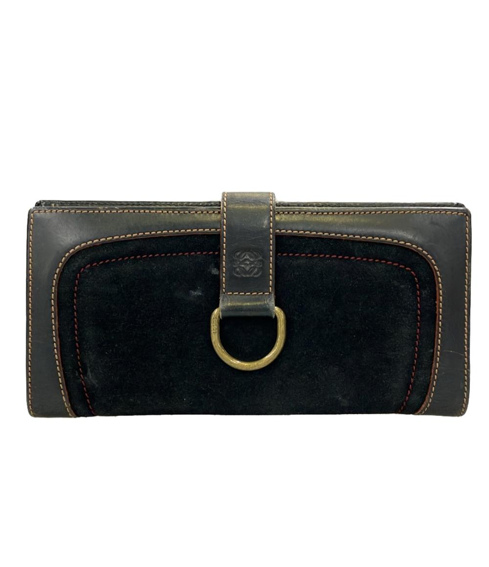 【全品5%OFFクーポン7日23:59迄】【中古】 ロエベ 二つ折り長財布 メンズ LOEWE