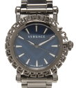 【全品5%OFFクーポン7日23:59迄】【中古】 ヴェルサーチ 腕時計 グレカ グラム クオーツ VE6D ユニセックス VERSACE