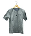 【全品5%OFFクーポン7日23:59迄】【中古】 美品 バーバリーブラックレーベル ワンポイントヘンリーネック半袖Tシャツ メンズ SIZE 2 (M) BU...