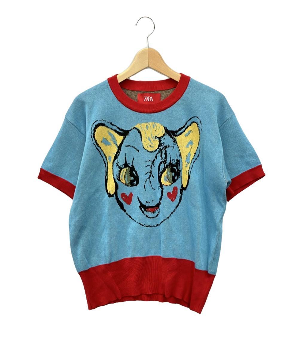【中古】 ザラ 半袖エレファントニット メンズ SIZE USA L (L) ZARA