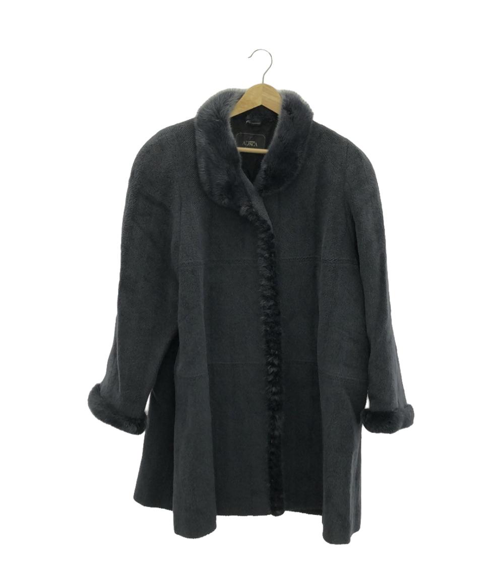【先着クーポン16日1:59迄】【中古】 ALPACA リアルファーコート レディース SIZE M〜L アルパカ
