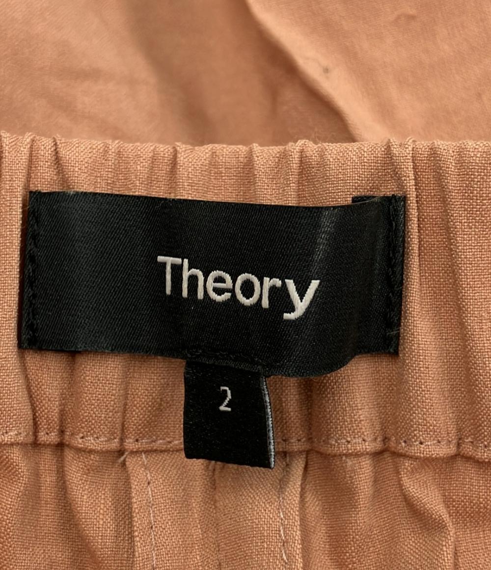 【先着クーポン27日1:59迄】【中古】 美品 セオリー イージーパンツ Eco Crunch Wash Piazza レディース SIZE 2 (M) theory