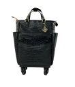 【全品5%OFFクーポン7日23:59迄】【中古】 スワニー キャリーバッグ キャリーケース クロコダイル レディース swany