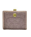 【全品P5倍×先着100名様全品5%OFFクーポン30日0時〜1日23:59迄】【中古】 コーチ 二つ折り財布 レディース COACH