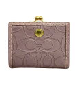 【全品P5倍×先着100名様全品5%OFFクーポン30日0時〜1日23:59迄】【中古】 コーチ 二つ折り財布 レディース COACH