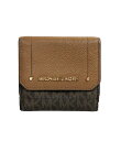 【全品P5倍×先着100名様全品5%OFFクーポン30日0時〜1日23:59迄】【中古】 マイケルコース ダブルホック 三つ折り財布 レディース Michael...