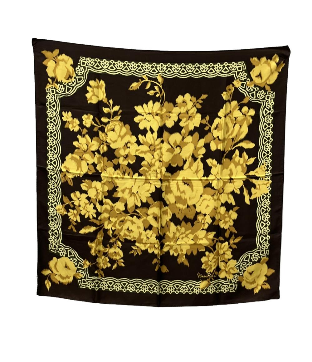 【全品5%OFFクーポン7日23:59迄】【中古】 ニナリッチ スカーフ シルク100% レディース NINA RICCI
