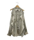 【全品P5倍×先着100名様全品5%OFFクーポン30日0時〜1日23:59迄】【中古】 美品 メゾンスペシャル シアーシャンブレーオーガンジーオーバーシャツ ...