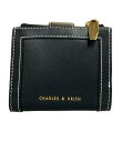 【全品P5倍×先着100名様全品5%OFFクーポン30日0時〜1日23:59迄】【中古】 美品 チャールズ&キース 二つ折り財布 ユニセックス CHARLES&...