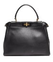 【中古】 フェンディ レザーハンドバッグ ゴールド金具 8BN2903ZNF0KUR レディース FENDI