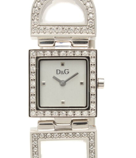【先着クーポン16日1:59迄】【中古】 ディーアンドジー 腕時計 クオーツ シルバー レディース D&G 【先着クーポン16日1:59迄】【中古】 ディーアンドジー 腕時計 クオーツ シルバー レディース D&G
