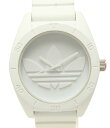 【全品P5倍×先着100名様全品5%OFFクーポン30日0時〜1日23:59迄】【中古】 アディダス 腕時計 サンティアゴ クオーツ ホワイト ADH2711 ...