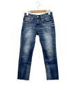 【7%OFFクーポン&500円OFFクーポン18日23:59迄】【中古】 美品 レッドカード デニムパンツ ダメージ加工 レディース SIZE 23 (M) R...