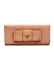 【中古】 プラダ 二つ折り長財布 レディース PRADA
