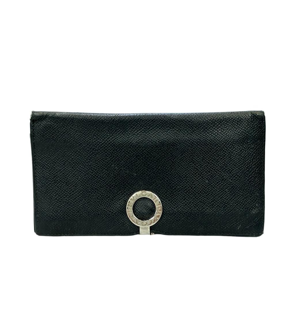 【7%OFFクーポン&500円OFFクーポン18日23:59迄】【中古】 ブルガリ 二つ折り長財布 メンズ BVLGARI