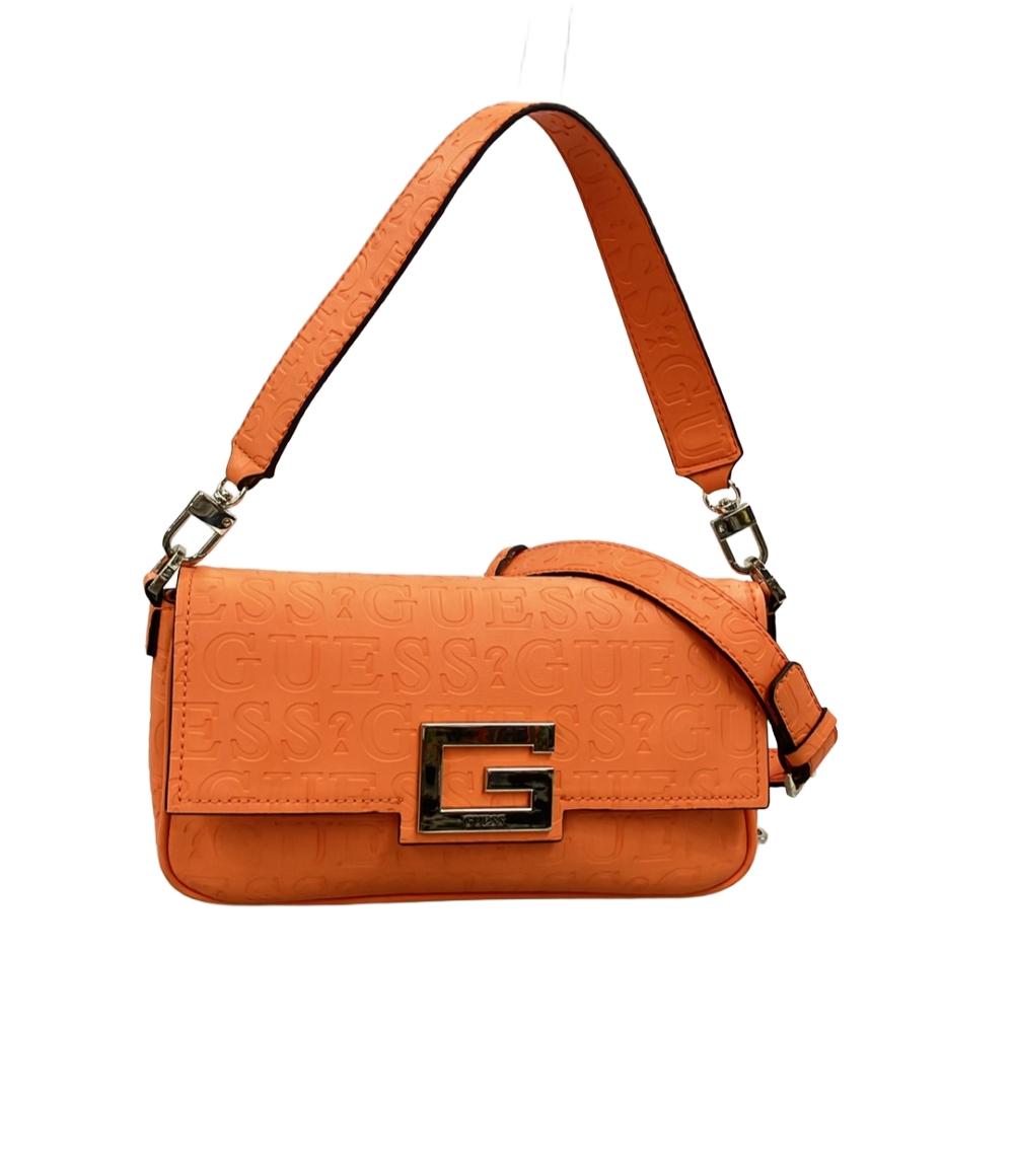 【7%OFFクーポン&500円OFFクーポン15日0時〜18日23:59迄】【中古】 ゲス 2way ショルダーバッグ 肩掛け 斜め掛け レディース Guess(4)