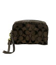 【1,000円OFFクーポン26日9:59迄】【中古】 コーチ ポーチ シグネチャー レディース COACH