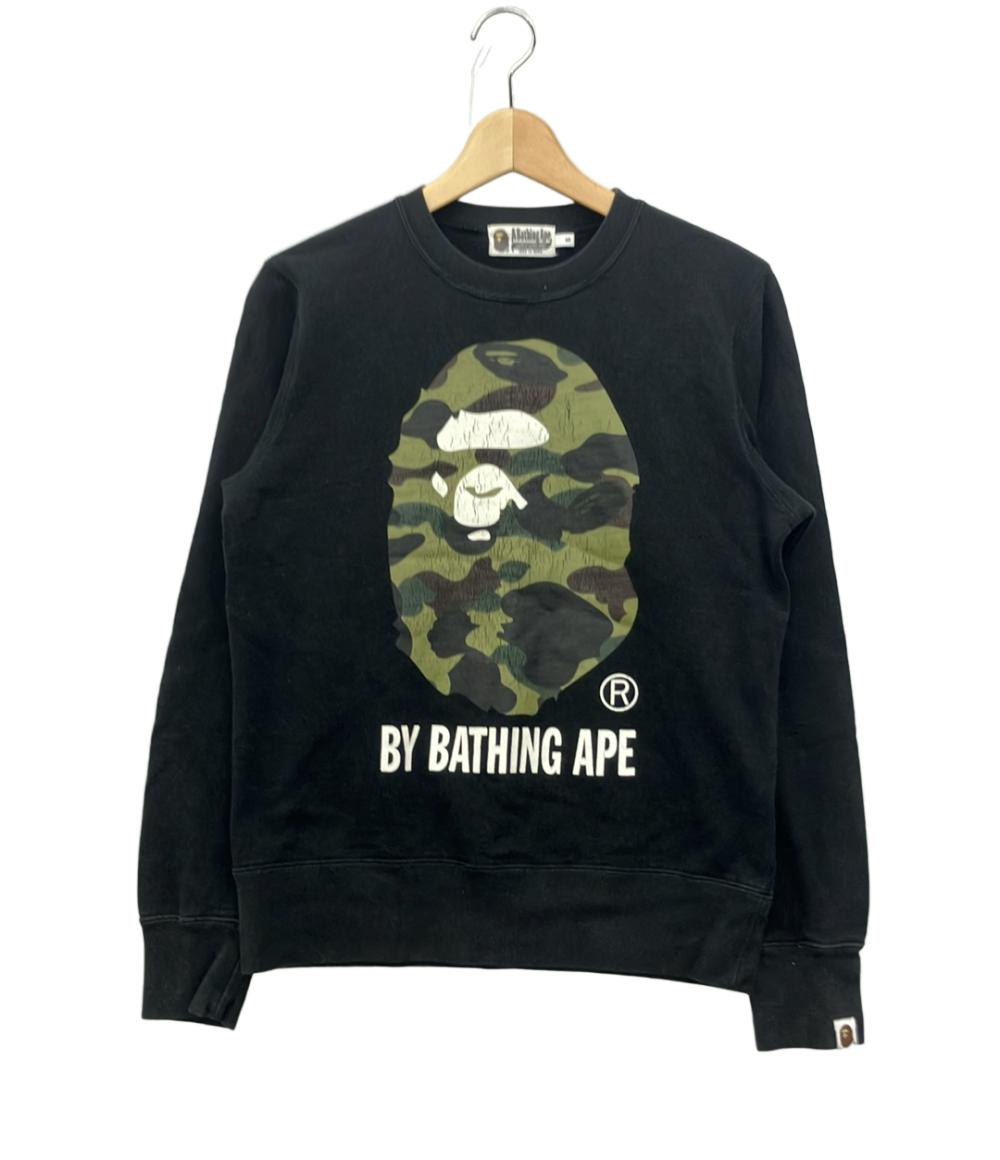 A BATHING APE エイプ ブラック×ゴールド トレーナー スウェット A BATHING APE エイプ ブラック×ゴールド トレーナー スウェット