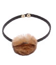 【先着クーポン19日20時~26日1:59迄】【中古】 美品 フェンディ チョーカー ポンポン ファー レディース FENDI