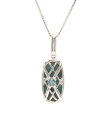 【中古】 美品 ネックレス Pt900 Pt850 アクアマリン 0.19ct