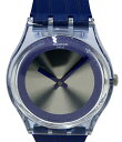 【中古】 美品 スウォッチ 腕時計 JAMES BOND 007 LICENCE TO KILLコラボ クオーツ シルバー GZ328 ユニセックス Swatch