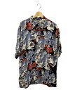 【中古】 カラカウア×サンサーフ 百虎 アロハシャツ メンズ SIZE L KALAKAUA × SUN SURF