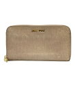 【1,000円OFFクーポン26日9:59迄】【中古】 ミュウ ミュウ ラウンドファスナー長財布 レディース Miu Miu