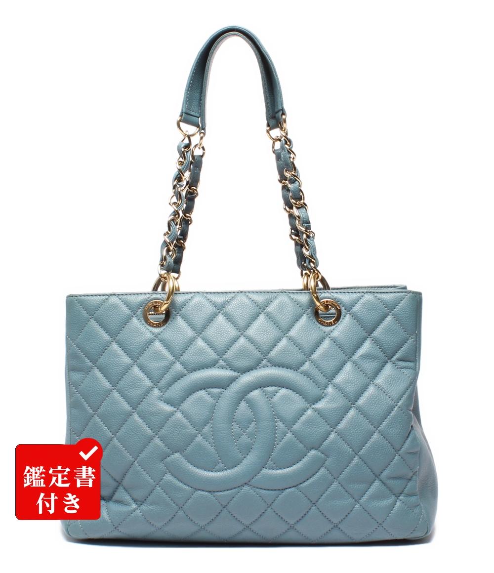 【中古】 シャネル GST チェーン トートバッグ キャビアスキン ゴールド金具 肩掛け レディース CHANEL