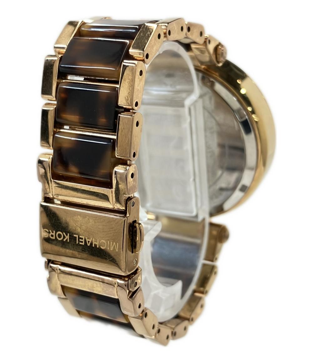 【全品5%OFFクーポン27日0時〜30日23:59迄】【中古】 マイケルコース 腕時計 クオーツ ゴールド MK-5538 メンズ MICHAEL KORS