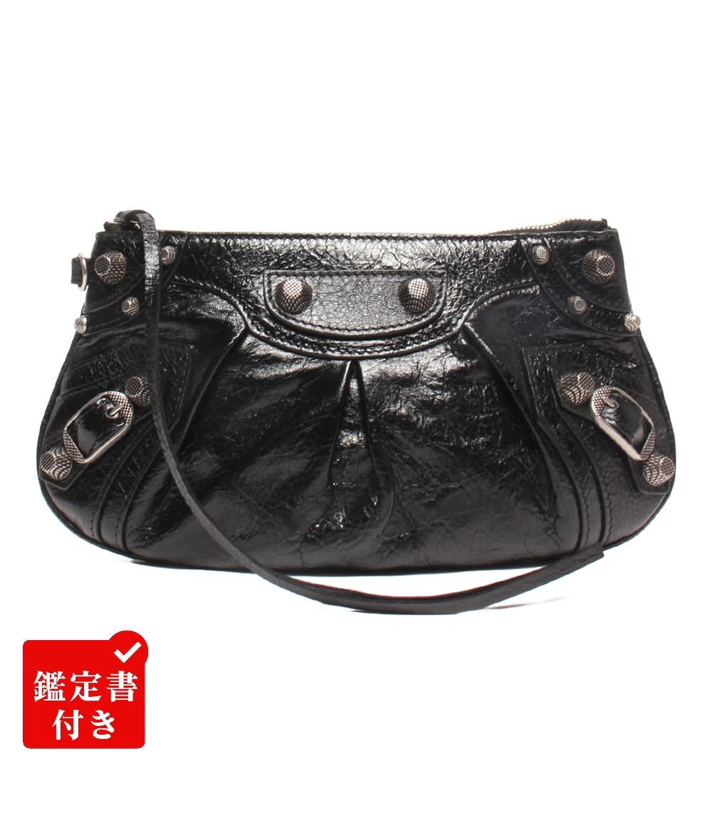 【先着クーポン27日1:59迄】【中古】 美品 バレンシアガ ミニマルチポーチ クラッチバッグ ルカゴール ..