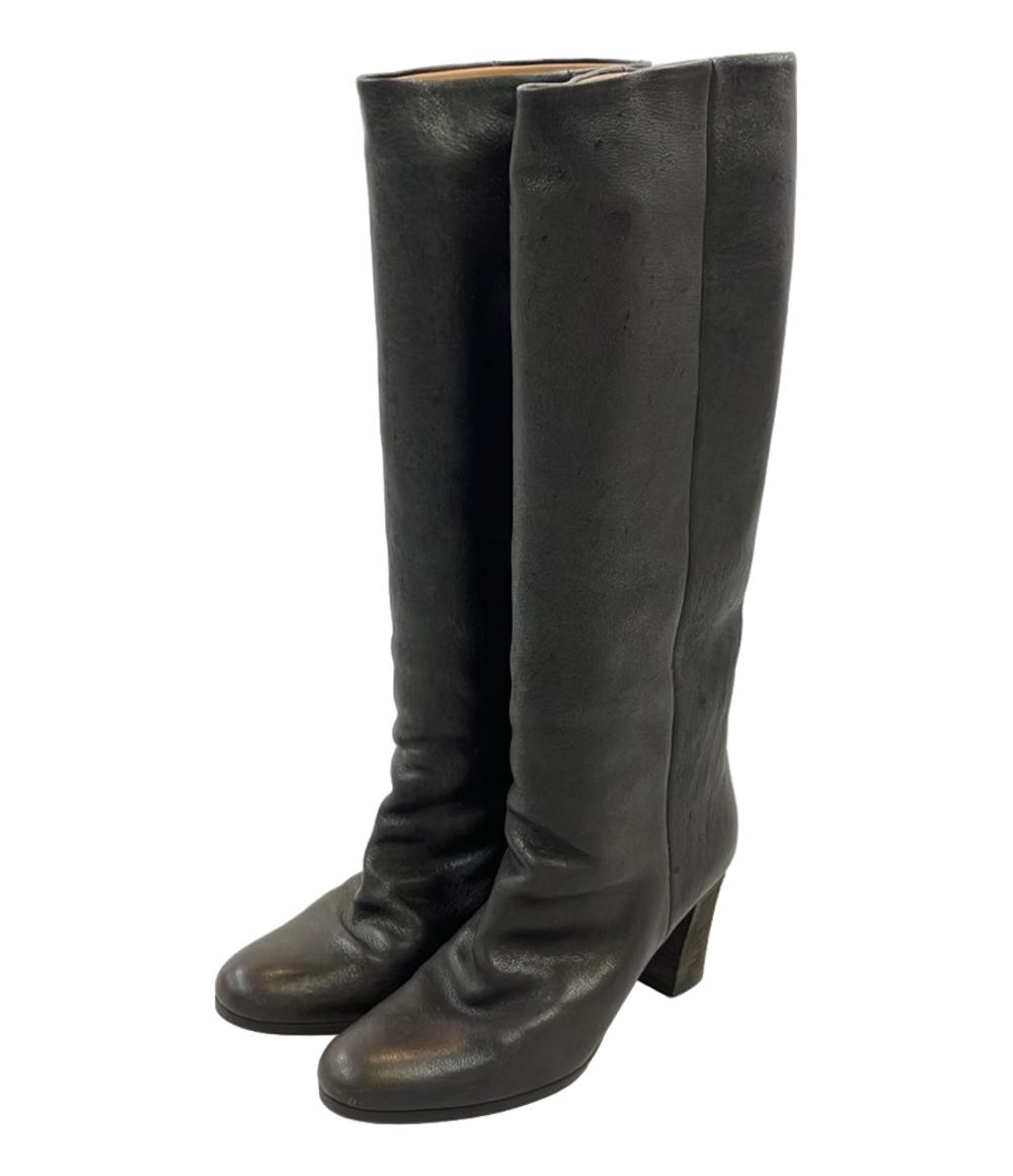 【中古】 メゾン マルジェラ レザーロングブーツ レディース SIZE 38 (XL) Maison Margiela