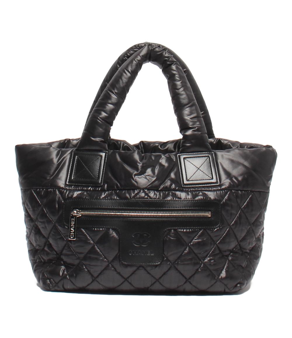 【中古】 美品 シャネル トートバッグ シルバー金具 コココクーン スモール レディース CHANEL