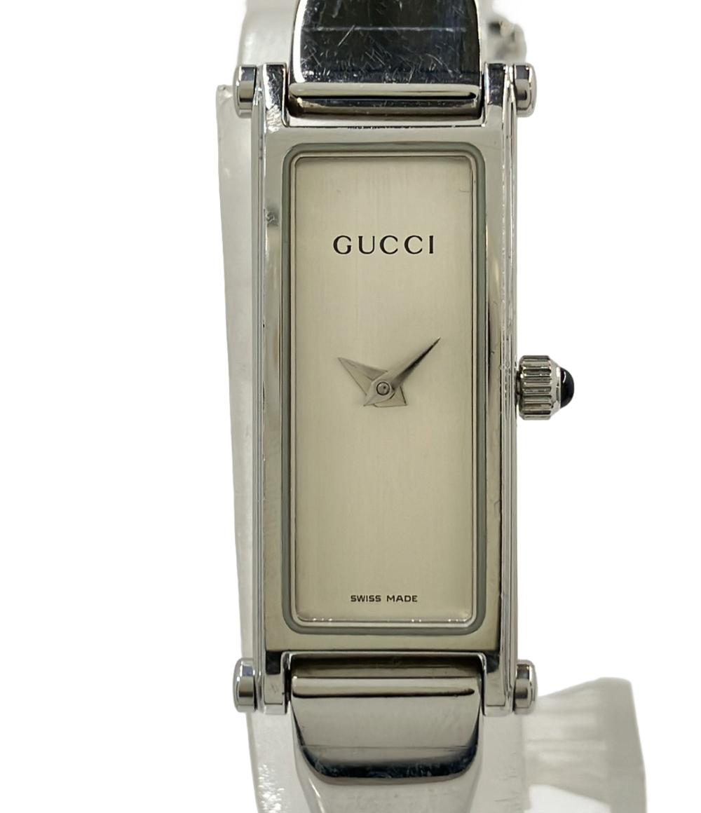 【全品P5倍×先着30名様全品5%OFFクーポン1日23:59迄】【中古】 グッチ 腕時計 クオーツ シルバー 1500L レディース GUCCI