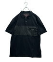 【先着クーポン27日1:59迄】【中古】 美品 プラダ 半袖ポロシャツ メンズ SIZE L PRADA