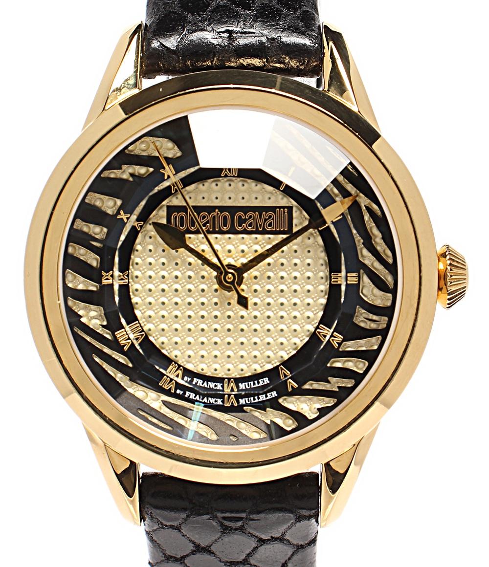 【中古】 ロベルトカバリ フランクミュラー 腕時計 クオーツ ゴールド...(2)