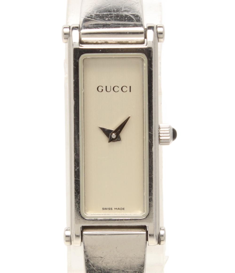 【全品P5倍×先着30名様全品5%OFFクーポン1日23:59迄】【中古】 グッチ 腕時計 クオーツ シルバー 1500L レディース GUCCI