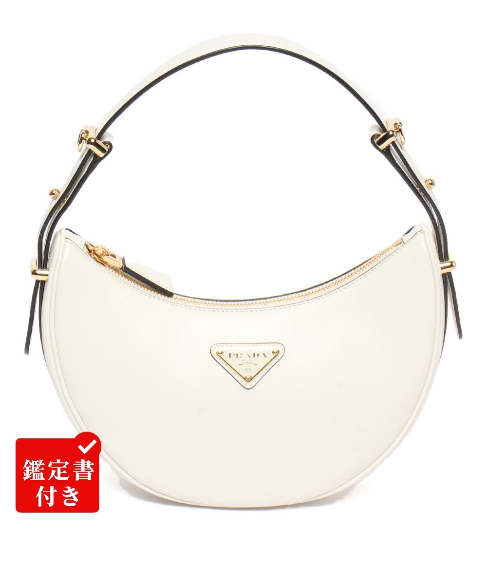 【先着クーポン16日1:59迄】【中古】 美品 プラダ 2WAYハンドバッグ ショルダーバッグ 肩掛け アーケ スモール レザー ショルダーバッグ 1BC194 レディース PRADA