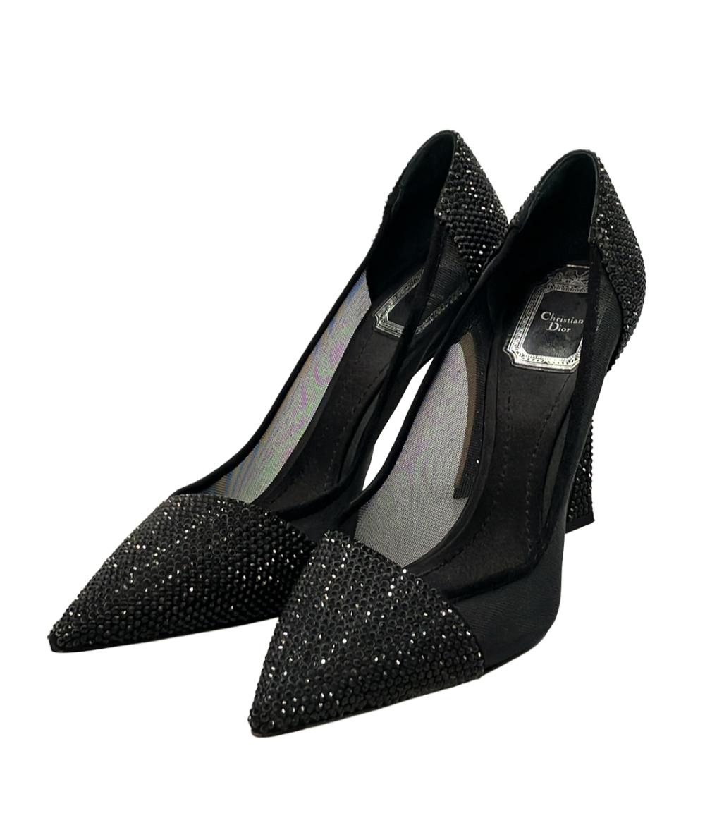 ディオール Christian Dior ドット ハイヒール パンプス 36 DIOR