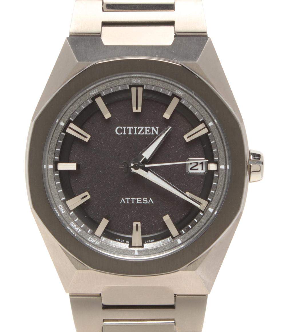 【1,000円OFFクーポン20日10時〜22日23:59迄】【中古】 美品 シチズン 腕時計 アテッサ ATTESA ソーラー ブラック H128-00CWT01 メンズ CITIZEN