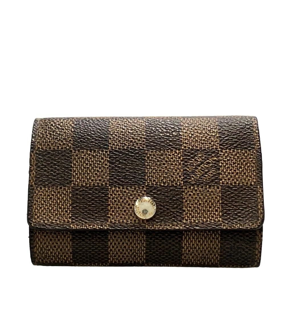 【中古】 ルイ・ヴィトン 6連キーケース ミュルティクレ6 ダミエ エベヌ N62630 レディース メンズ LOUIS VUITTON