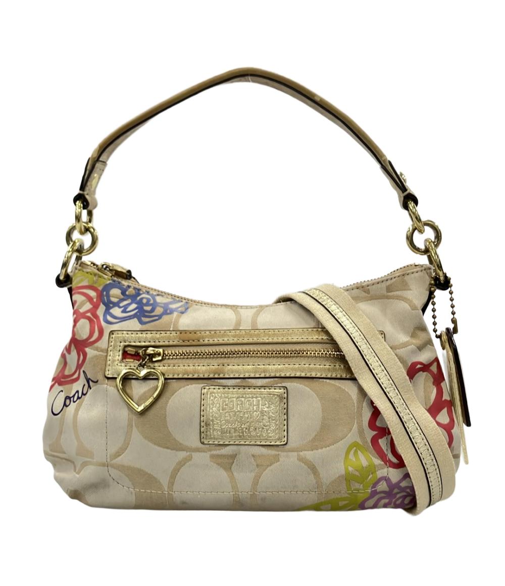 【中古】 訳あり コーチ 2WAY ハンドバッグ ショルダーバッグ 斜め掛け ラージシグネチャー F20761 レディース COACH