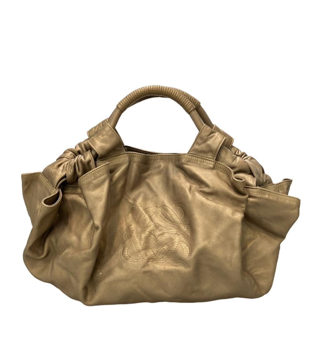 【先着クーポン9日20時〜16日1:59迄】【中古】 ロエベ ハンドバッグ アナグラム ナッパ レディース LOEWE