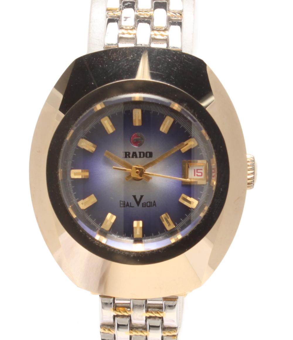 【中古】 ラドー 腕時計 バルボア 自動巻き ブルー系 レディース RADO