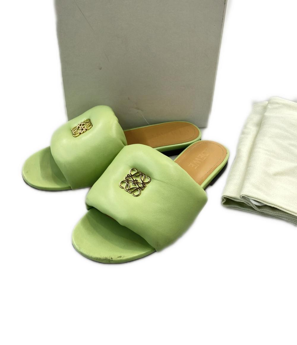 【先着クーポン26日1:59迄】【中古】 ロエベ スライドサンダル アナグラム パデッド レディース SIZE 36 (22cm) LOEWE