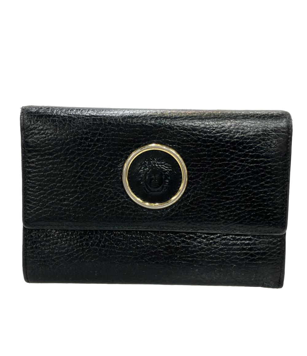 VERSACE ヴェルサーチ 財布・ケース  黒 【古着】【中古】【送料無料】 VERSACE - 【加古川店】 中古 VERSACE | ヴェルサーチ 長財布 75YA5PB4