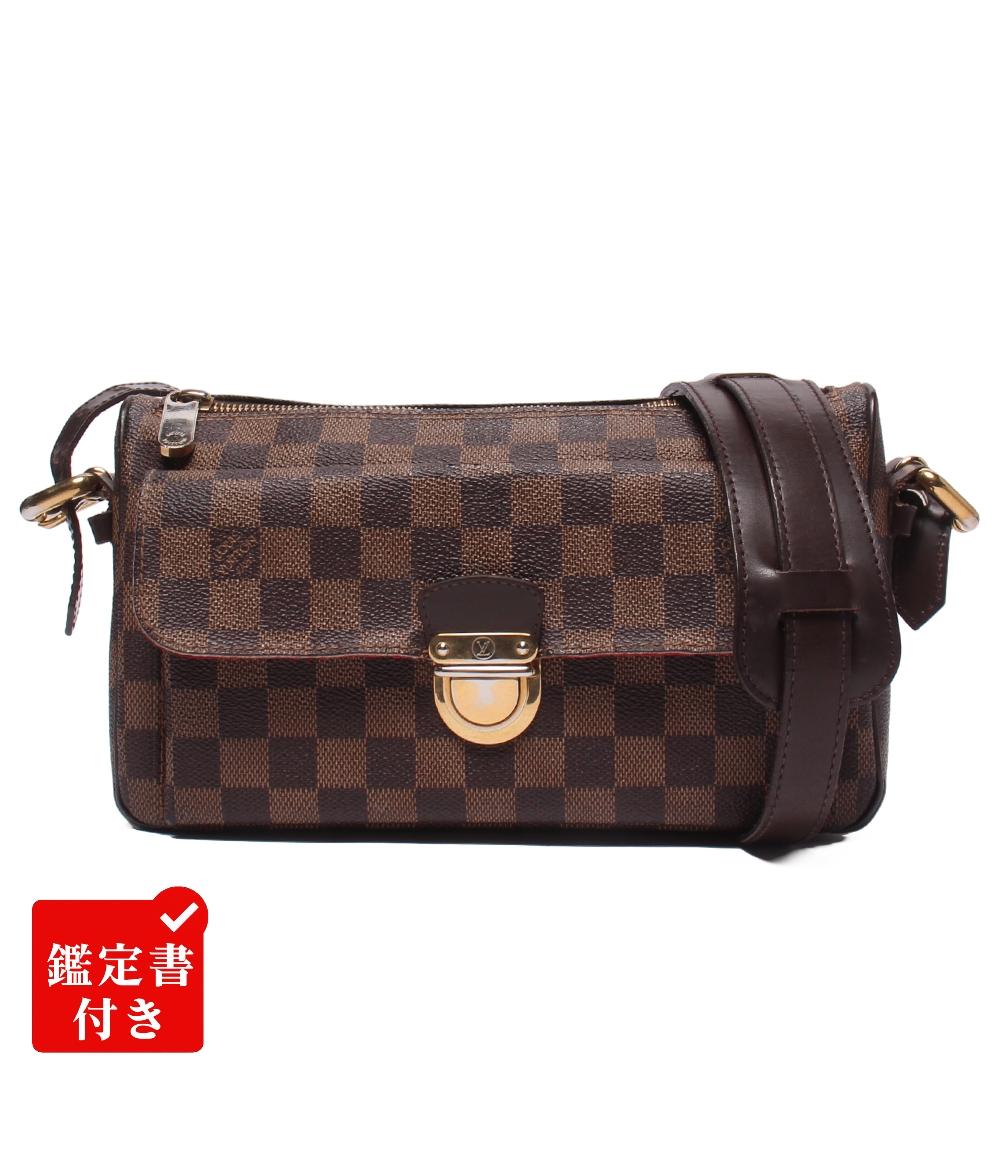 Rakuten - 【全品5%OFFクーポン1日23:59迄】【中古】 ルイ・ヴィトン ショルダーバッグ 斜め掛け ラヴェッロGM ダミエ エヌベ N60006 レディース LOUIS VUITTON