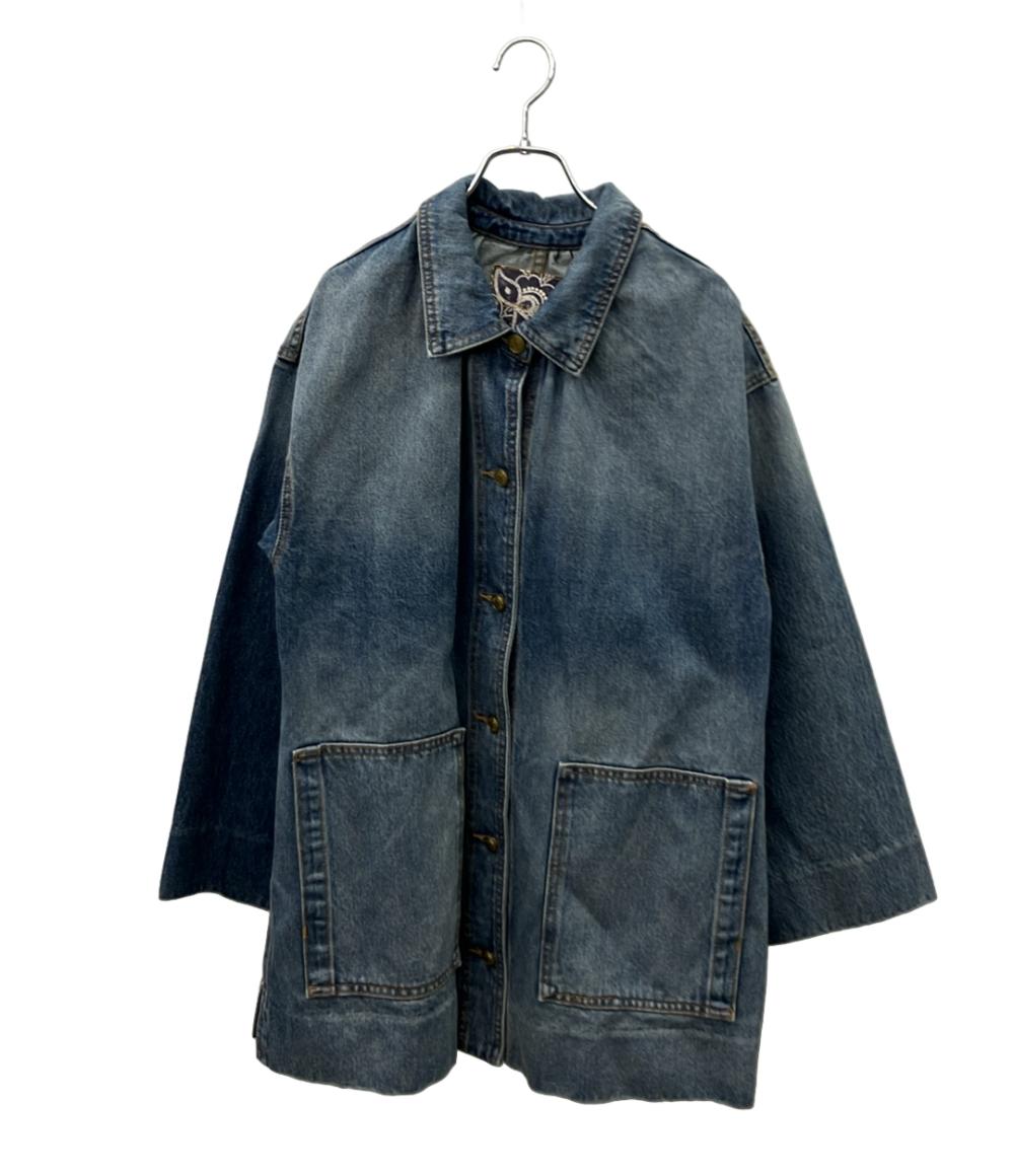 【中古】 ビーサイズジーンズ デニムカバーオールジャケット 23SS 6522-343-0785 レディース SIZE S B-SIDES JEANS